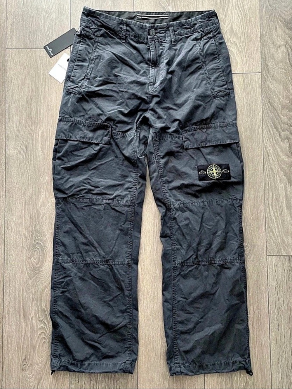 Stone Island Cargo Pants Cotton Black Waist 30 NWT